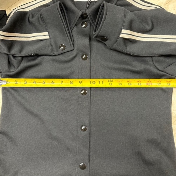 🔥HOST PICK🔥Palm Angels Classic Track Shirt Jacket Black with White Stripes🌸 - Picture 14 of 14